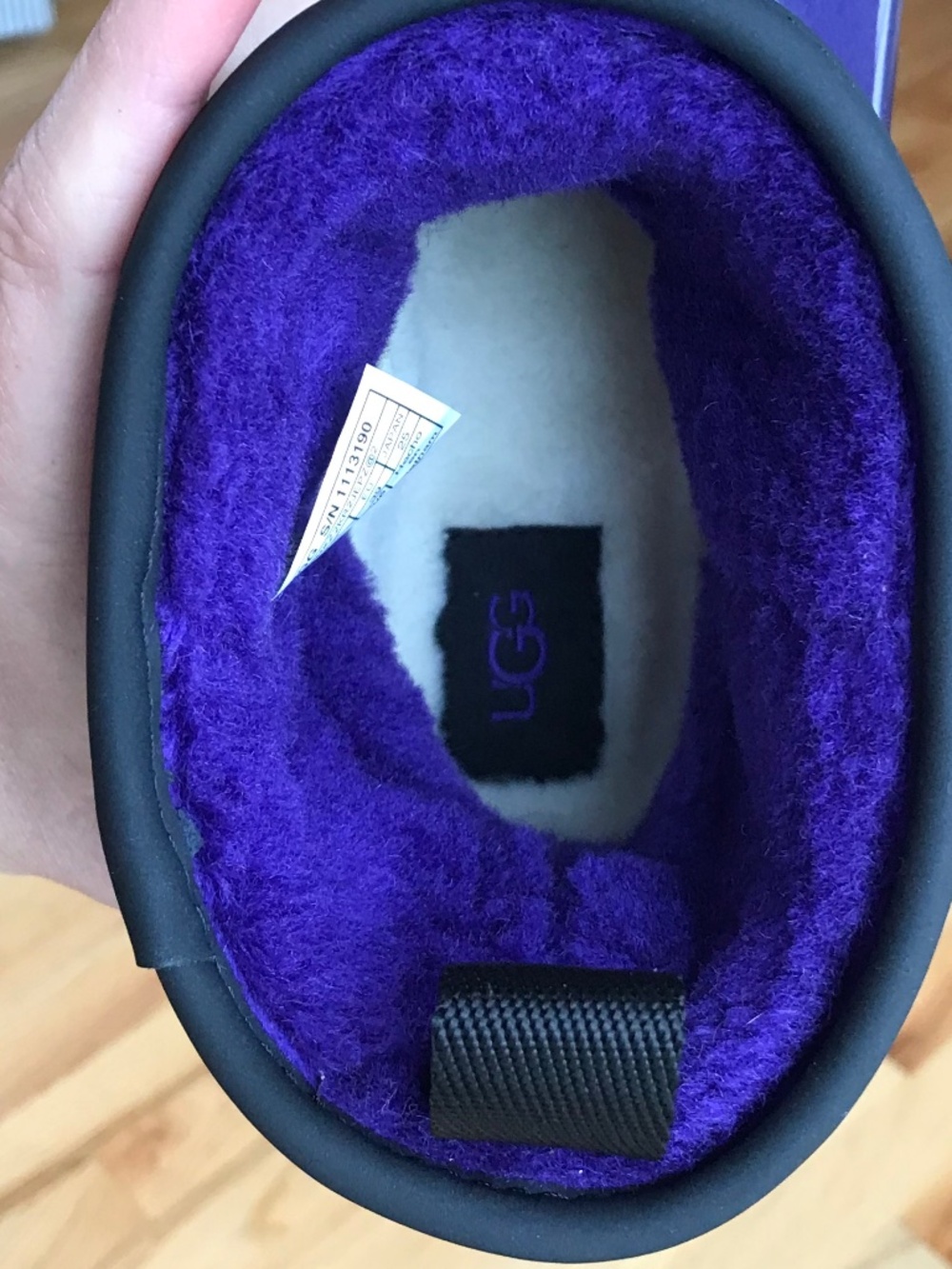 UGG CLASSIC CLEAR MINI WATERPROOF VIOLET NIGHT BOOT CYBERCORE - Picture 10 of 16